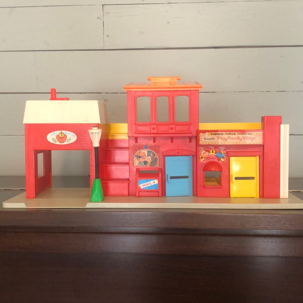 Vintage Fisher Price Play Family Village